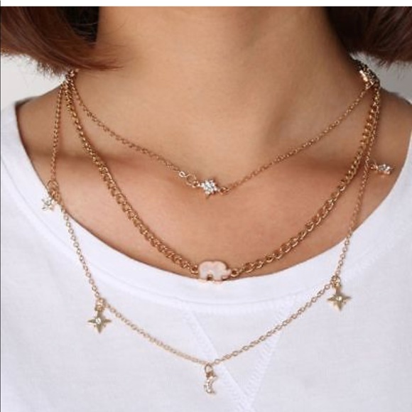 🐘Elephant Layered Necklace - Picture 2 of 4